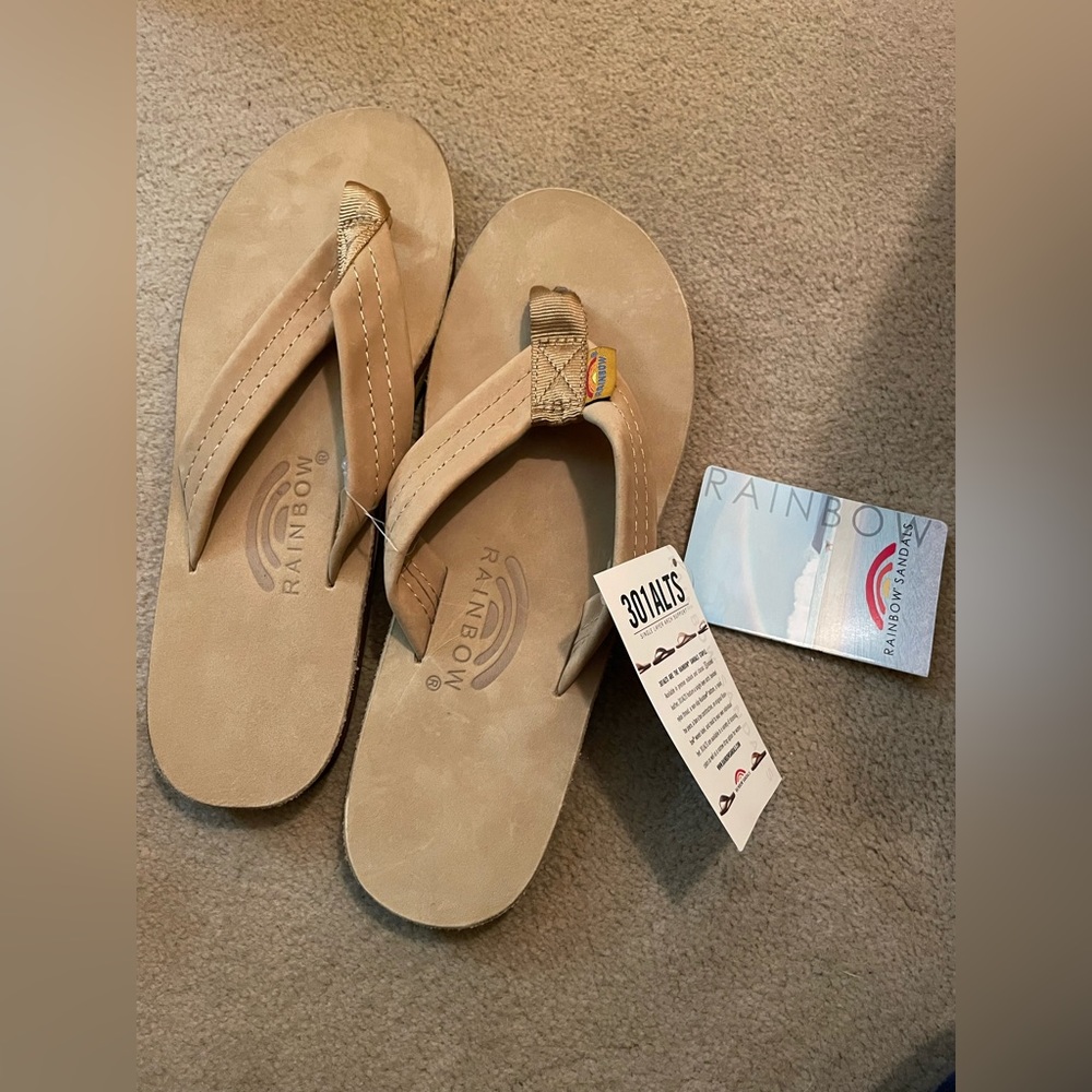 Rainbow Flip Flops